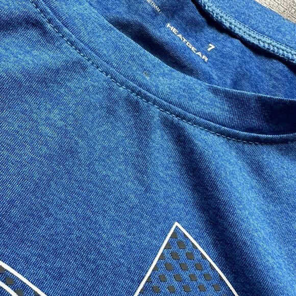 Under Armour Blue Heatgear Shirt - Picture 3 of 3